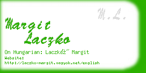 margit laczko business card